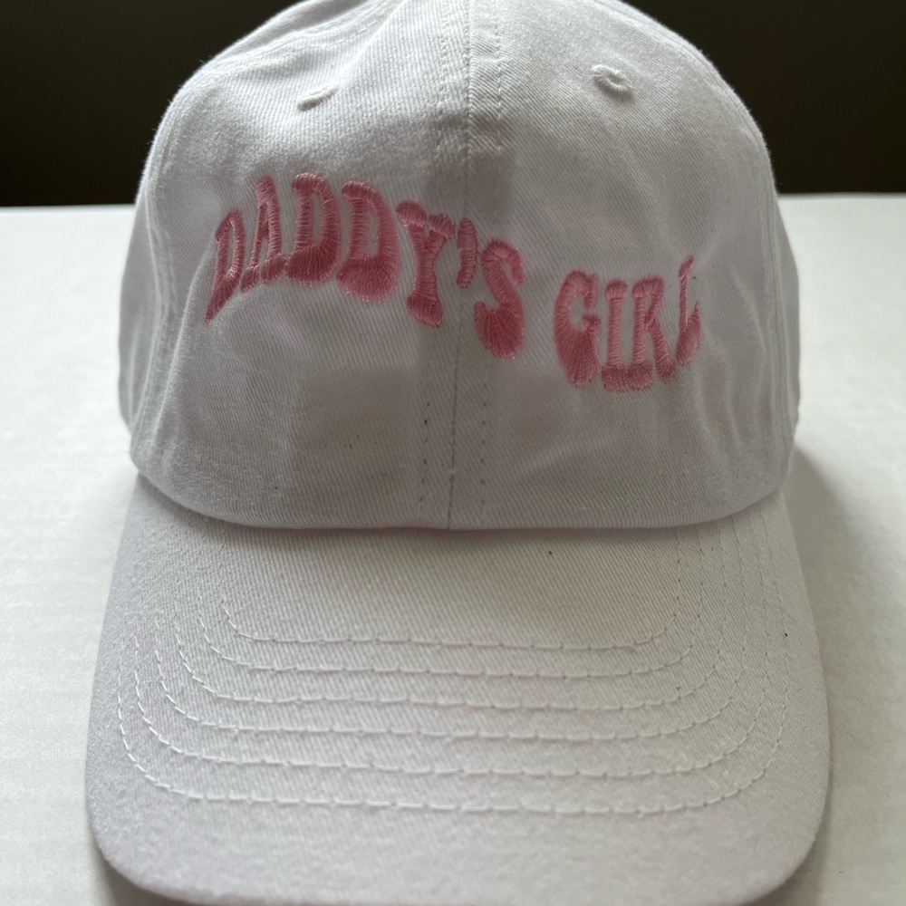 KBETHOS White and Pink Daddy's Girl Hat